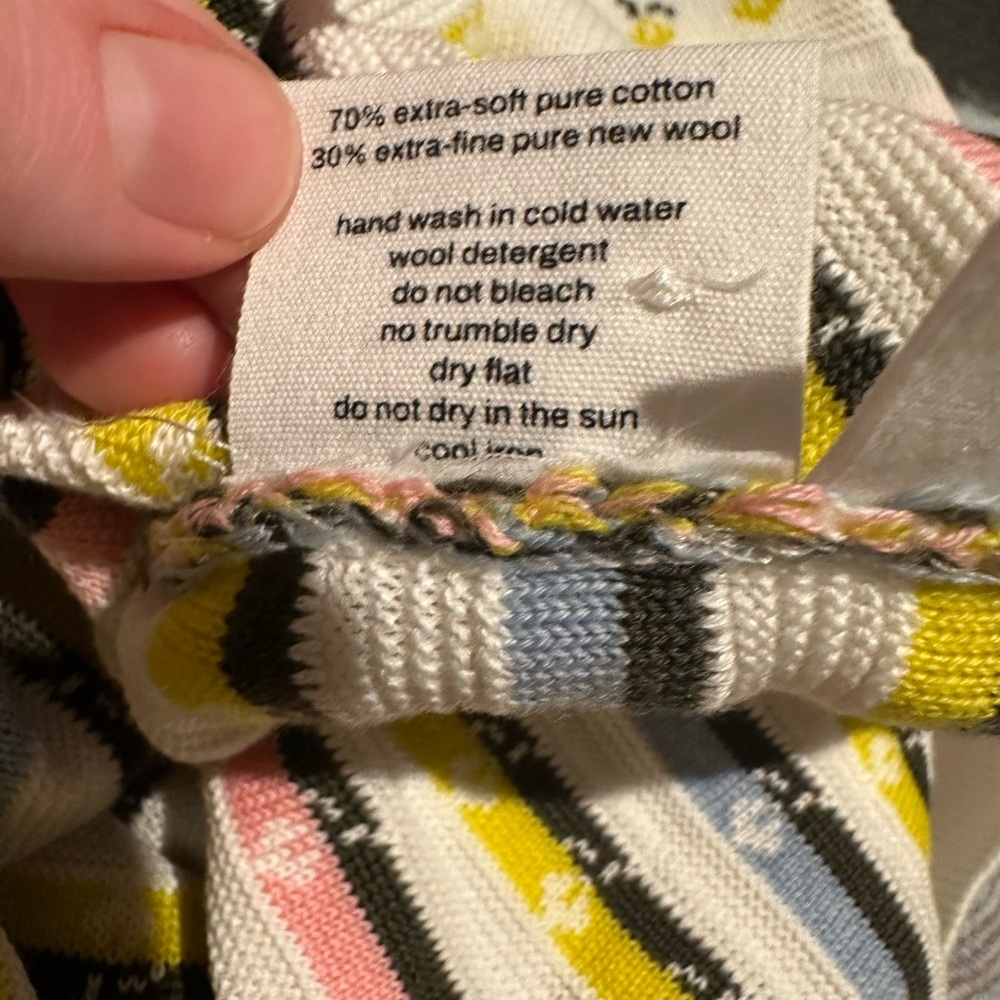 Molli Crocus Cardigan in Multi Milk - Picture 8 of 8